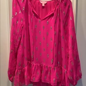 Lilly Pulitzer clip print top